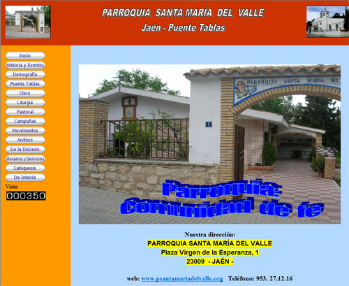 Web de la Parroquia de Santa María del Valle