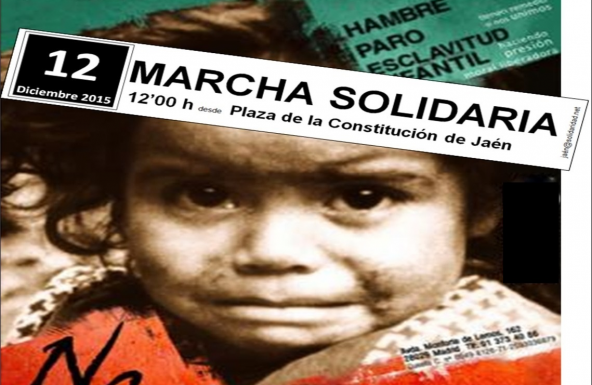 Sábado, 12 de diciembre: Marcha contra la pobreza