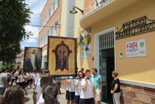 La peregrinación con los iconos de La Inmaculada y del  Santo Rostro concluye en la Ciudad de Jaén
