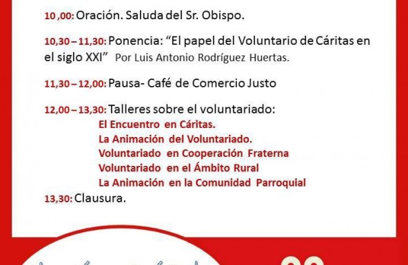 Este sábado se celebra el Encuentro de Voluntarios de Cáritas Jaén