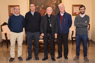 El Obispo recibe a la familia Marista de Jaén