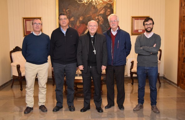 El Obispo recibe a la familia Marista de Jaén