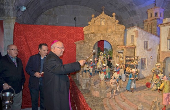 Bendición del Belén de la Fundación Caja Rural de Jaén