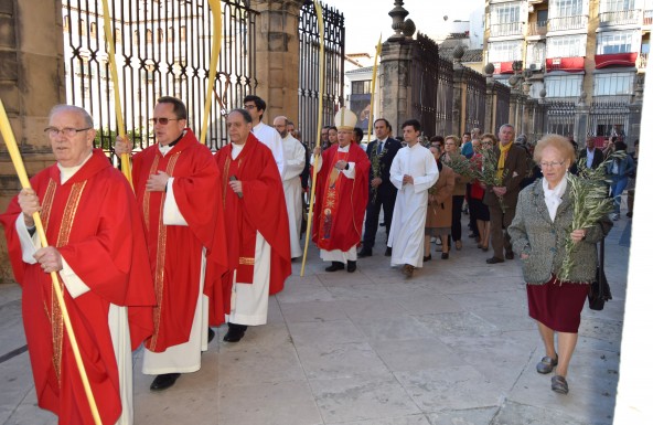 Don Amadeo inaugura la Semana Santa en Jaén con la Eucaristía del Domingo de Ramos