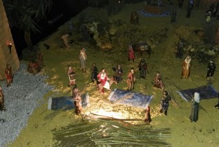 La Parroquia San Bartolomé Apóstol de Andújar expone una escenografía-diorama de la Pasión de Cristo