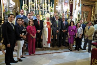 El Obispo de Jaén predica en el novenario de la Virgen del Rocío