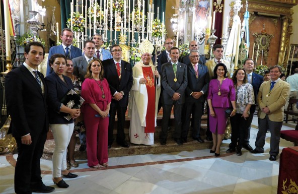 El Obispo de Jaén predica en el novenario de la Virgen del Rocío