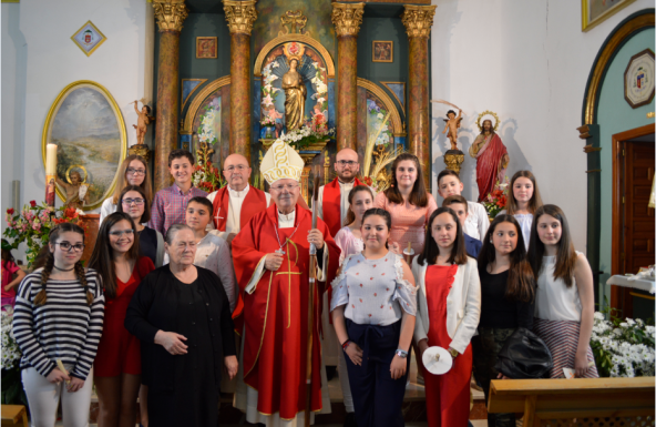 La Parroquia de Guarromán celebra el Sacramento de la Confirmación, presidido por el Obispo