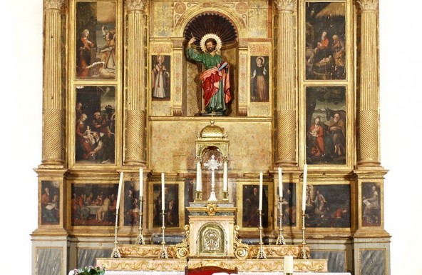 Restauración del retablo mayor de San Bartolomé de Villarrodigo, uno de los tesoros de nuestro patrimonio diocesano