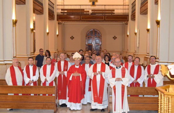 El Obispo de Jaén preside la Eucaristía de fin de curso de la curia diocesana