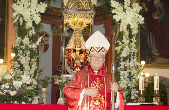 El Obispo preside la Eucaristía de despedida de la Virgen de Tíscar en Quesada