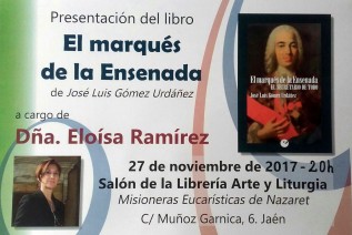 27 de noviembre: Presentación del libro «El Marqués de la Ensenada » en la librería de Nazaret