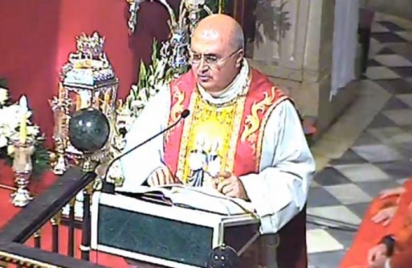 D. Francisco Juan Martínez Rojas, predicador de la Septena de la Virgen de la Angustias, patrona de Guadix