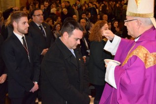 El Obispo preside la Eucaristía del Miércoles de Ceniza en la Catedral