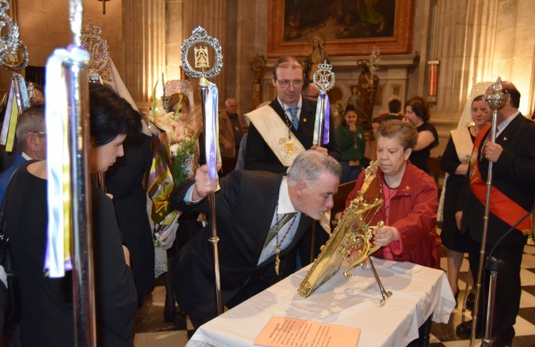 Las cofradías de Jaén y Colomera veneran el Santo Rostro antes de partir al Cabezo