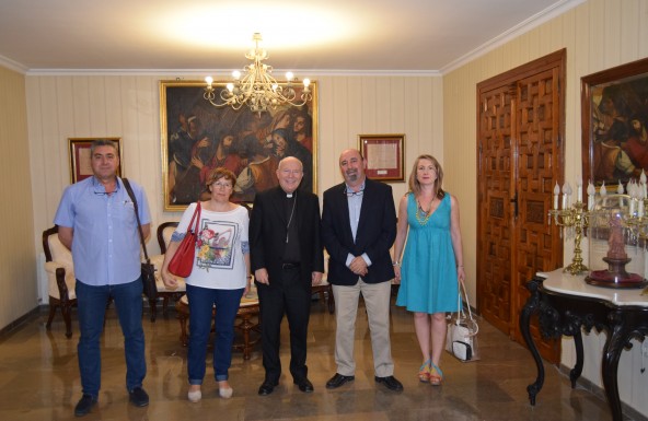Visita institucional de la UGT al Obispo de Jaén