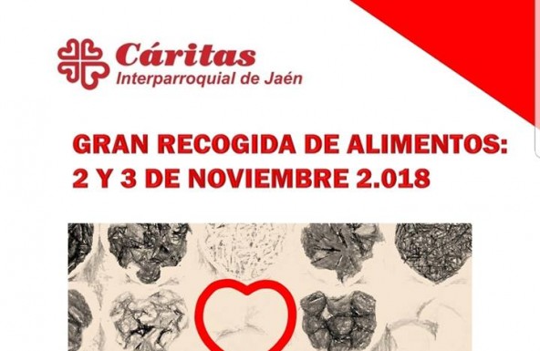 Cáritas Interparroquial de Jaén emprende una campaña de recogida de alimentos este fin de semana