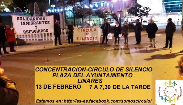 El miércoles, Círculo de Silencio en Linares
