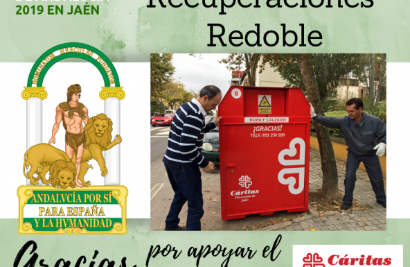Cáritas agradece la Bandera de Andalucía concedida a Recuperaciones Redoble