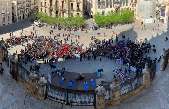 Los niños de Jaén unen sus manos para celebrar el 60 cumpleaños de Manos Unidas