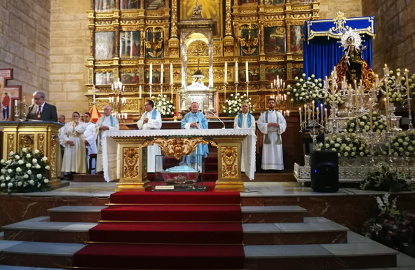 Don Amadeo preside la Eucaristía del patronazgo de la Virgen de Linarejos en la Basílica de Santa María de Linares