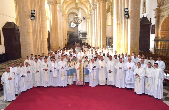 El Obispo de Jaén preside la celebración del jubileo avilista de los Seminaristas del Sur de España