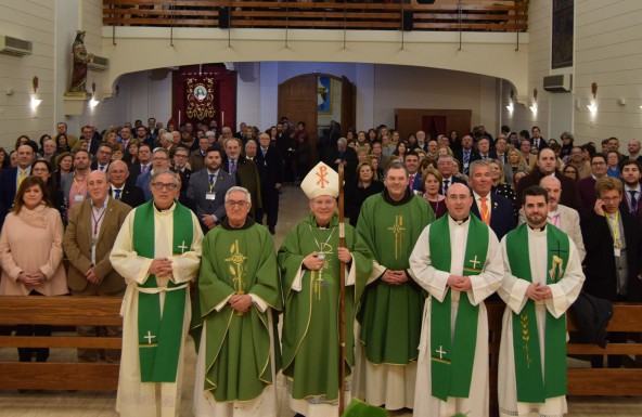 Monseñor Rodríguez Magro preside en Martos la Eucaristía del Congreso Andaluz de Hermandades y Cofradías de la Sagrada Entrada Triunfal en Jerusalén