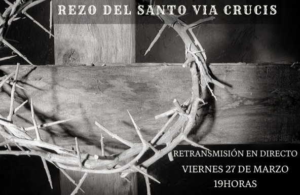 Rezo del Vía Crucis en la parroquia de Andrés de Baeza