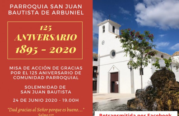 Misa de acción de gracias por el 125 aniversario de la parroquia de Arbuniel