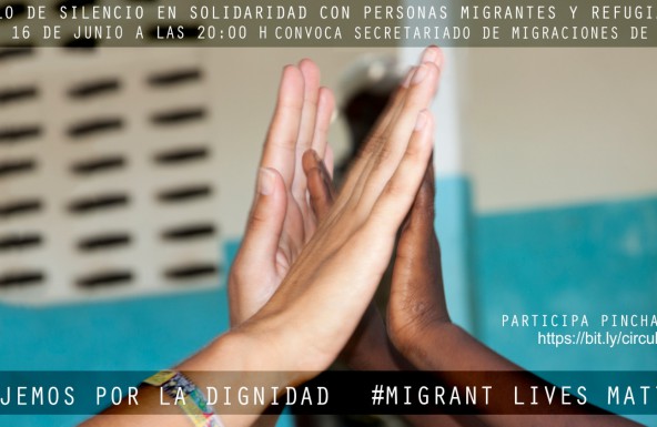 El Secretariado de Migraciones celebra hoy su último Círculo de Silencio, bajo el lema «Empujar por la dignidad»