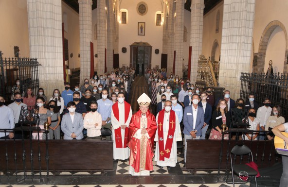 La parroquia de Santa María la Mayor de Alcaudete celebra el Sacramento de la Confirmación de una treintena de fieles