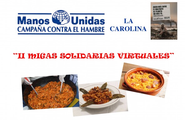 Migas solidarias virtuales de Manos Unidas de La Carolina