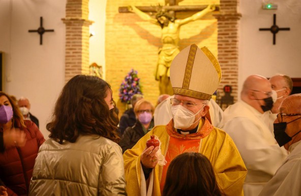 El Obispo preside la fiesta de San Juan de Dios en Santa Marta de Martos