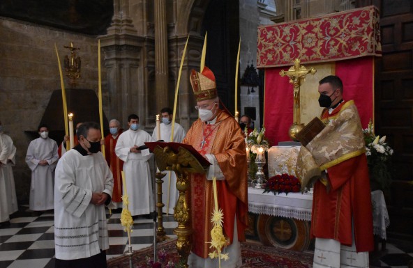 Domingo de Ramos sin procesión pero con fervor para celebrar el misterio de la Pasión
