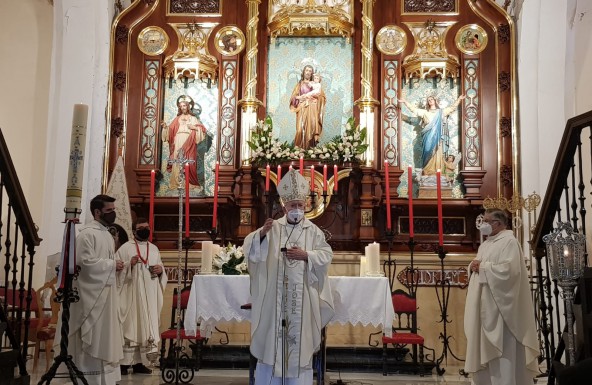 Monseñor Rodríguez Magro preside la fiesta de San José Obrero en Bedmar