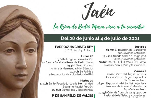 La Reina de Radio María peregrina a Jaén
