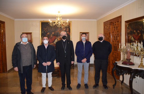 Visita institucional de la Cofradía Matriz de la Virgen de la Cabeza al Obispo de Jaén