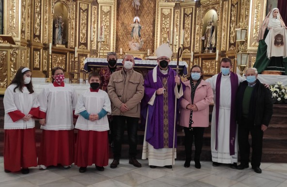 El Obispo celebra el primer domingo de Cuaresma con la comunidad parroquial de Beas de Segura