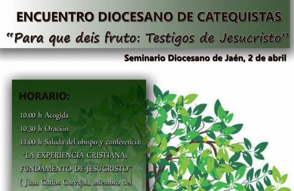 Todo listo para el encuentro diocesano de Catequistas: «Para que deis frutos: testigos de Jesucristo»