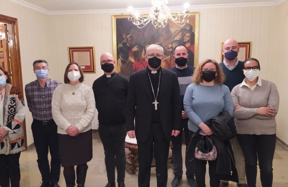 Monseñor Chico Martínez, recibe a los responsables de los Equipos de Nuestra Señora de Jaén