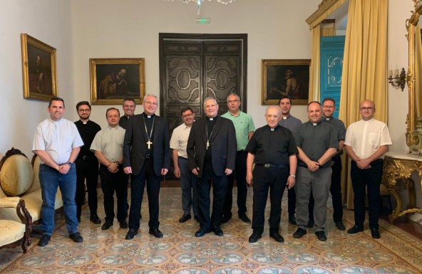 El obispo de Jaén visita la Diócesis de Cartagena con su Consejo Episcopal