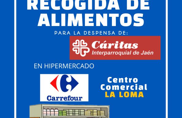 Cáritas llama a la solidaridad de los jiennenses con la donación de alimentos no perecederos