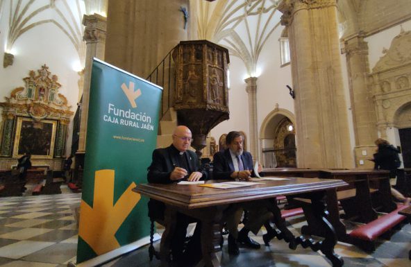 Acuerdo entre la Fundación Caja Rural de Jaén y la Catedral de Baeza para la restauración de un púlpito del siglo XVI