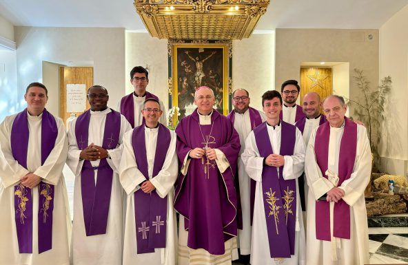 El clero joven de convivencia en Málaga
