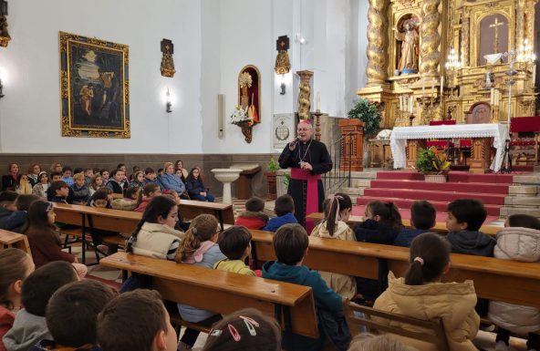San Francisco de Asís, primera parada del Obispo en la Visita Pastoral a Linares