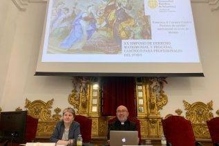 El juez del Tribunal Eclesiástico diocesano, D. Francisco Carrasco, ofrece una ponencia en la Universidad de Salamanca