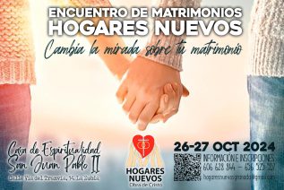 Encuentro de matrimonios de Hogares Nuevos del 26 al 27 de octubre en Granada