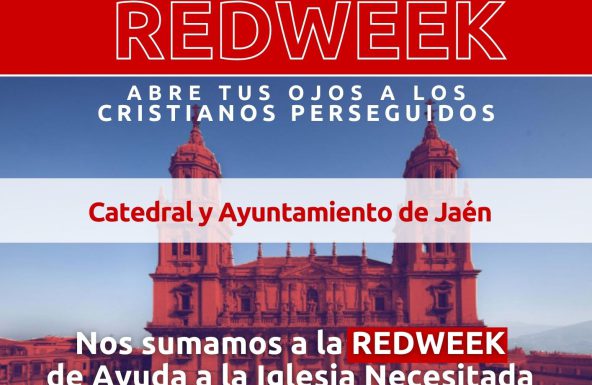 La Catedral y el Ayuntamiento de Jaén se teñirán de rojo, este miércoles, por los cristianos perseguidos