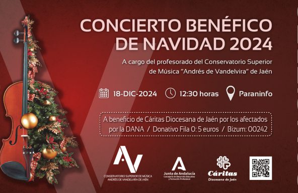 El Conservatorio Superior de Música de Jaén apoya la campaña de la dana de Cáritas con dos conciertos