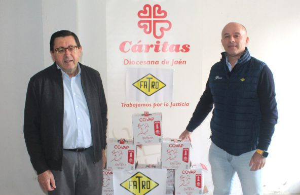 Cáritas agradece a Fatro la donación de 1.000 litros de leche y 1.000 sobres de embutido